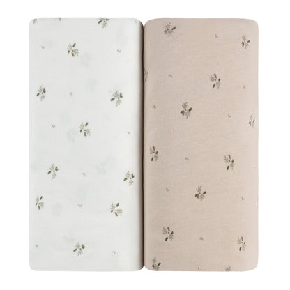 Aurora Classics Cotton Bassinet Sheet - 2 Pack