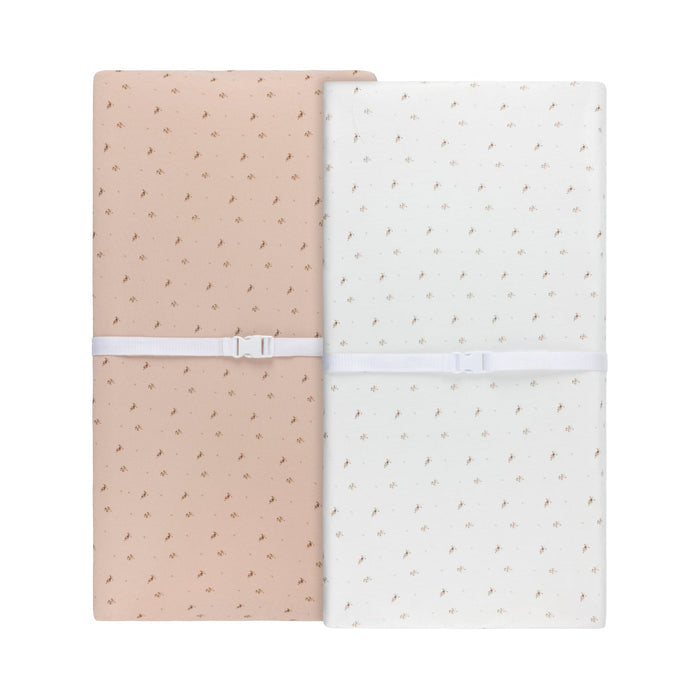 Aurora Classics Cotton Changing Pad Cover/  Cradle Sheet - 2 Pack