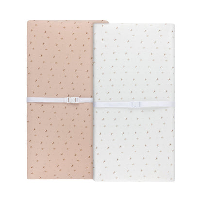 Aurora Classics Cotton Changing Pad Cover/  Cradle Sheet - 2 Pack