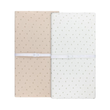 Aurora Classics Cotton Changing Pad Cover/  Cradle Sheet - 2 Pack