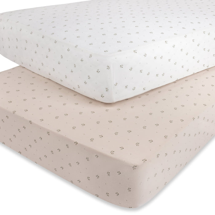 Aurora Classics Cotton Crib Sheet - 2 Pack