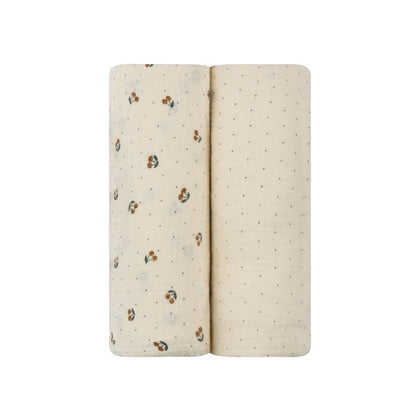 Aurora Classics Cotton Muslin Swaddle Blanket - 2 Pack