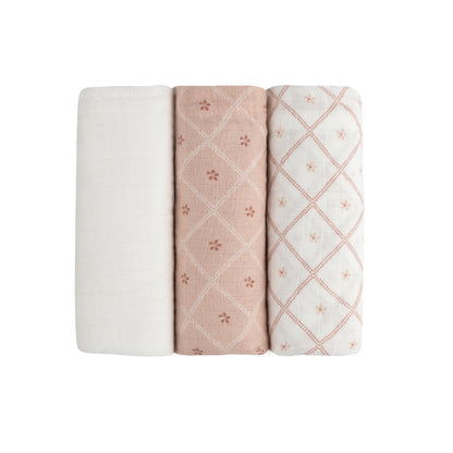 Aurora Classics Hypoallergenic Muslin Burp Cloth | 3-Pack