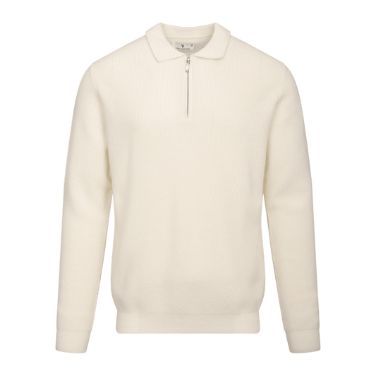 Urban Pioneers Male Austin Half-Zip SWEATER CREAM