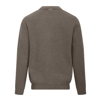 Urban Pioneers Male Austin Half-Zip SWEATER MID BROWN