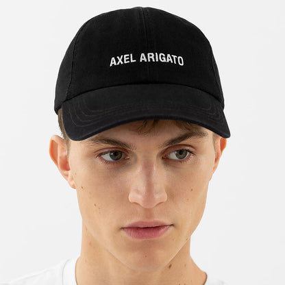 Axel Arigato - AA Logo Cap in Washed Black - Nigel Clare