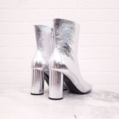 BALENCIAGA SILVER BOOTS - SIZE 38