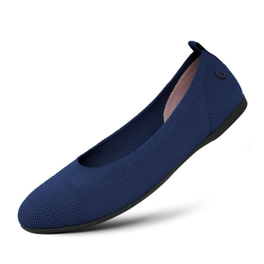 Giesswein Ballet Flats Round - bleu foncé 548