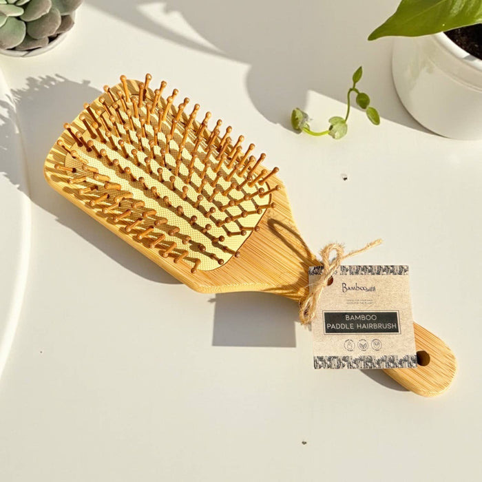 Bamboo Switch - Bamboo Paddle Hairbrush - Square