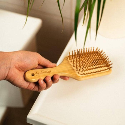 Bamboo Switch - Bamboo Paddle Hairbrush - Square
