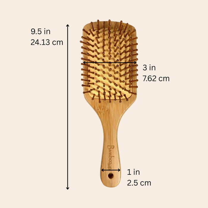 Bamboo Switch - Bamboo Paddle Hairbrush - Square