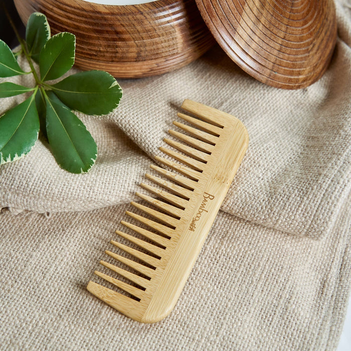 Bamboo Switch - Pointed Bamboo Wide Tooth Comb