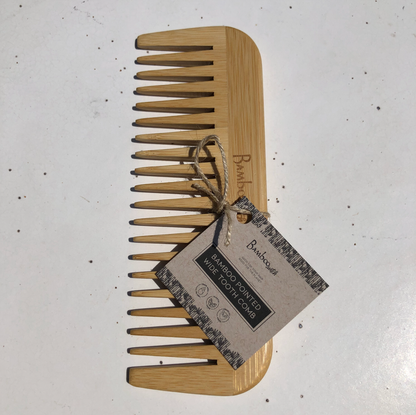 Bamboo Switch - Pointed Bamboo Wide Tooth Comb