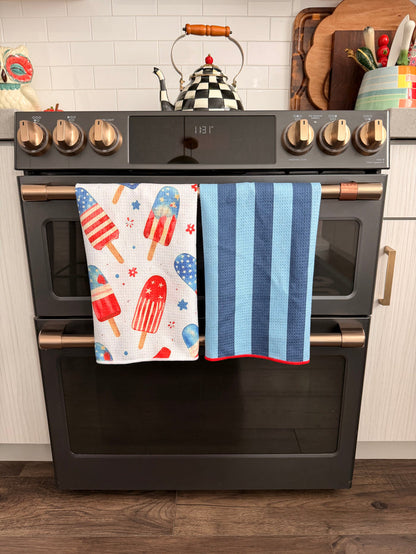 Bandana Blues: Reversible Hand Towel