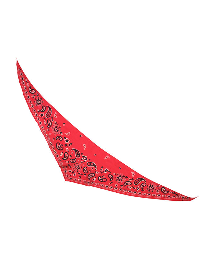 Bandana Triangle Scarf in color fiesta orange