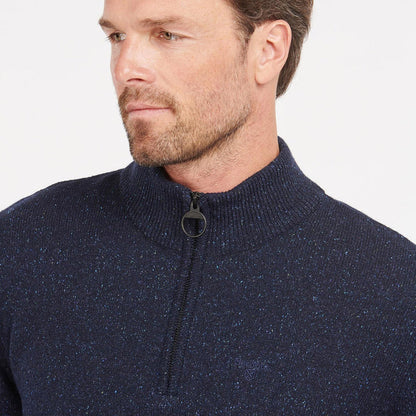 Barbour - Tisbury Half Zip Jumper in Navy - Nigel Clare