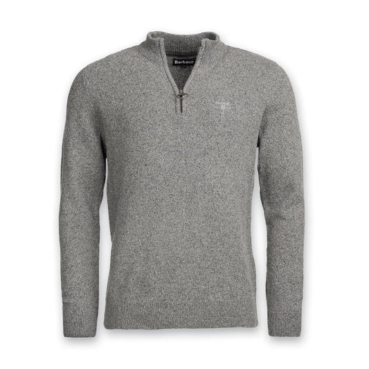 Barbour - Tisbury Knit Half Zip Jumper in Grey - Nigel Clare