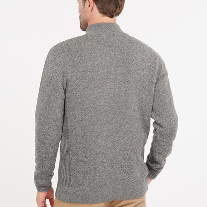 Barbour - Tisbury Knit Half Zip Jumper in Grey - Nigel Clare