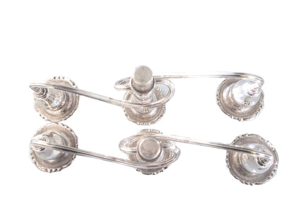 Baroque By Wallace Silver Plate Candelabra Pair Convertible Candle Holder Arms