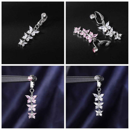 Clip-On Belly Button Piercing for Effortless Style and Comfort