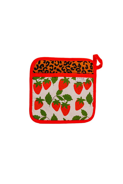 Berries and Cherries: 2 Oven Mitt + 1 Pot Pad Bundle Pack