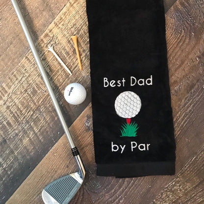 Best Dad by Par Golf Towel