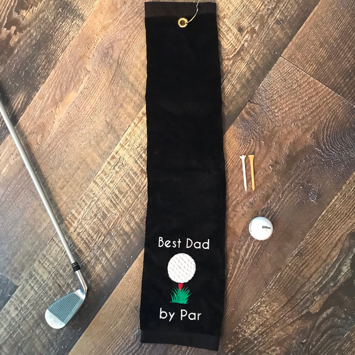 Best Dad by Par Golf Towel
