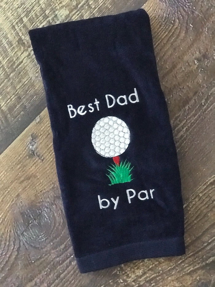 Best Dad by Par Golf Towel
