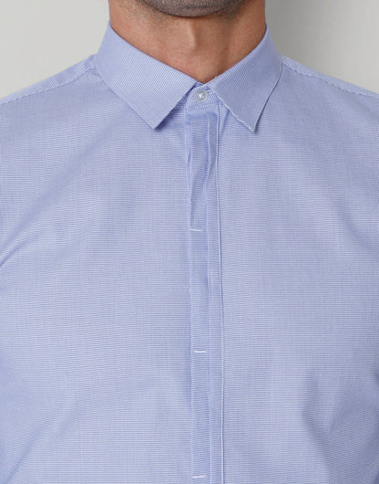 Blue Check Full Sleeves Shirt