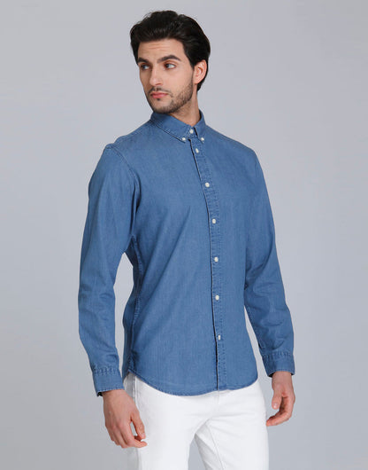 Blue Full Sleeves Shirt