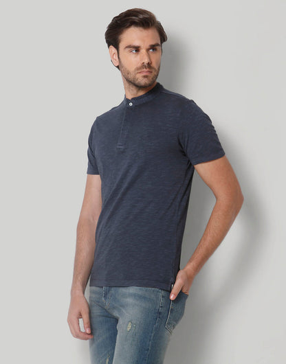 Blue Henley T-Shirt
