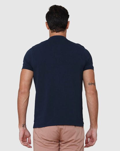 Blue Henley T-Shirt