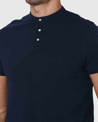 Blue Henley T-Shirt