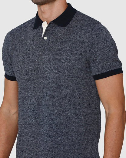 Blue Polo Neck T-Shirt