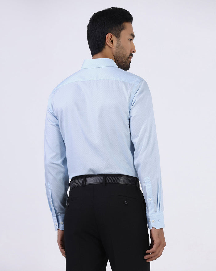 Blue Printed Shirt - Cube