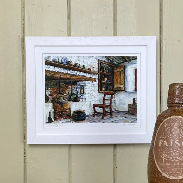 Blue Shoe Gallery Irish Art | Come sit by the fire