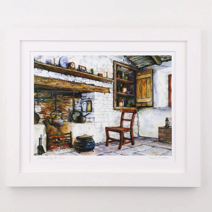 Blue Shoe Gallery Irish Art | Come sit by the fire