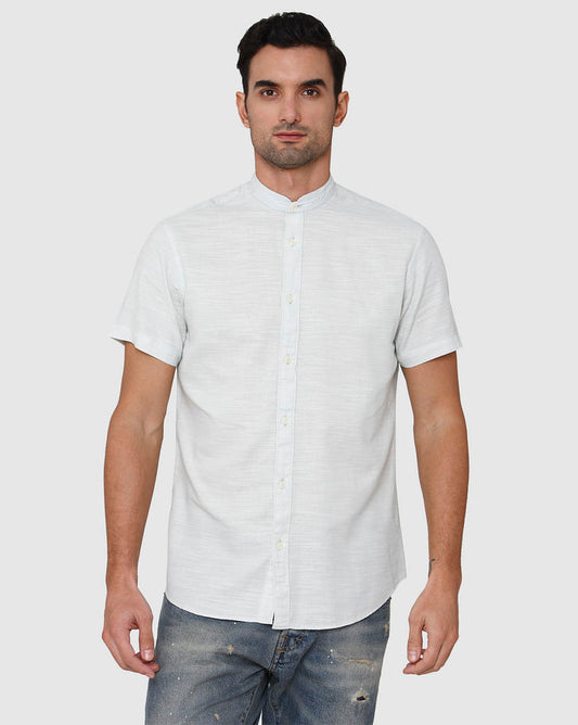 Blue Short Sleeves Shirt