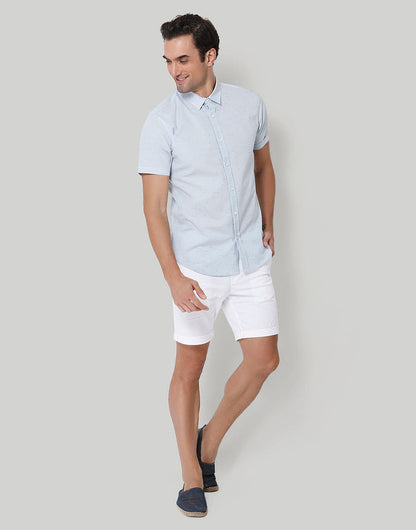 Blue Short Sleeves Shirt