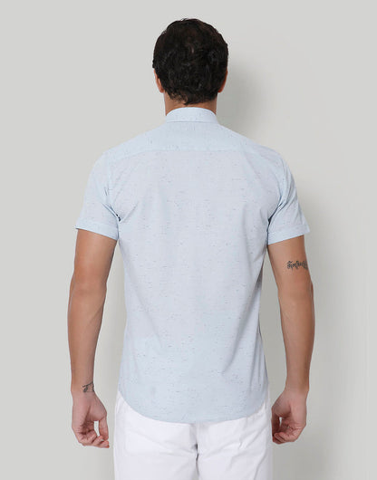Blue Short Sleeves Shirt