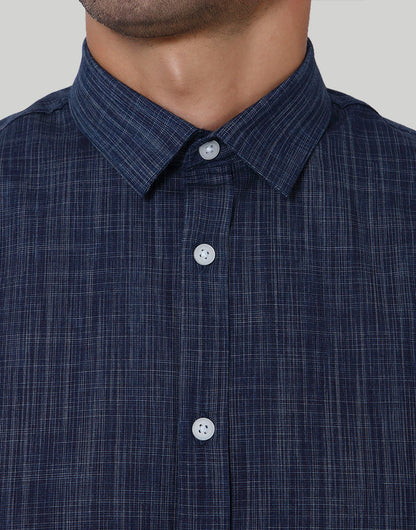 Blue Short Sleeves Shirt