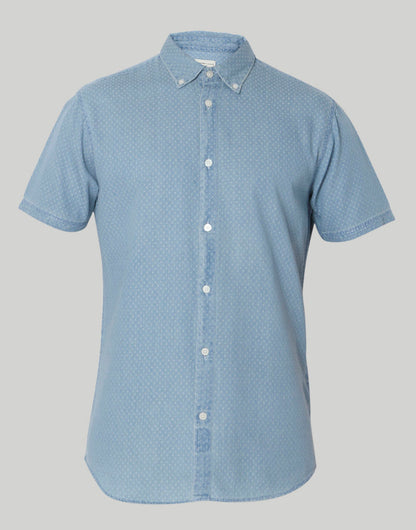 Blue Short Sleeves Shirt