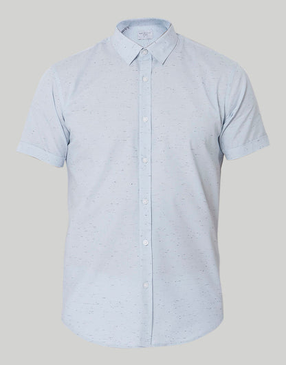 Blue Short Sleeves Shirt