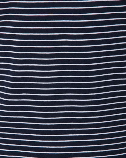 Blue Striped Crew Neck T-Shirt