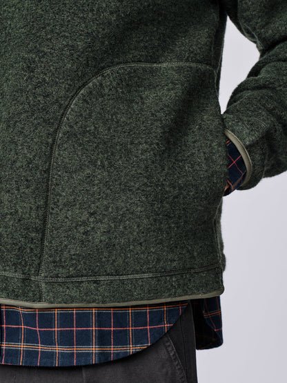 Aubin Khaki Bodmin Zip Neck Fleece | Fleece