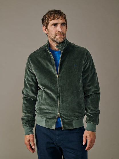 Aubin Khaki Bolsover Corduroy Harrington | Harrington