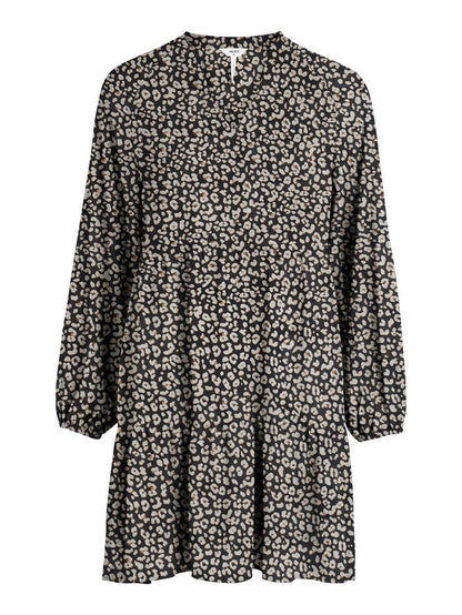 Braylon Smock Dress (Leopard)