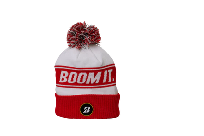 BRIDGESTONE MENS BOOM IT KNIT POM GOLF BEANIE