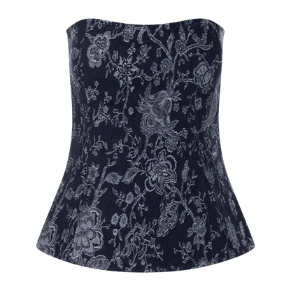 Urban Pioneers Female Brielle Corset TOP DENIM