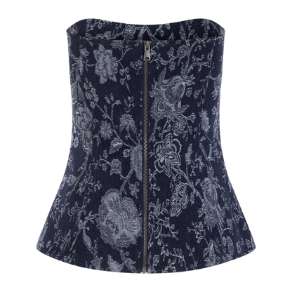 Urban Pioneers Female Brielle Corset TOP DENIM
